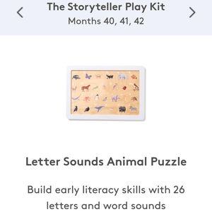 Lovevery Letter Sounds Animal Puzzle